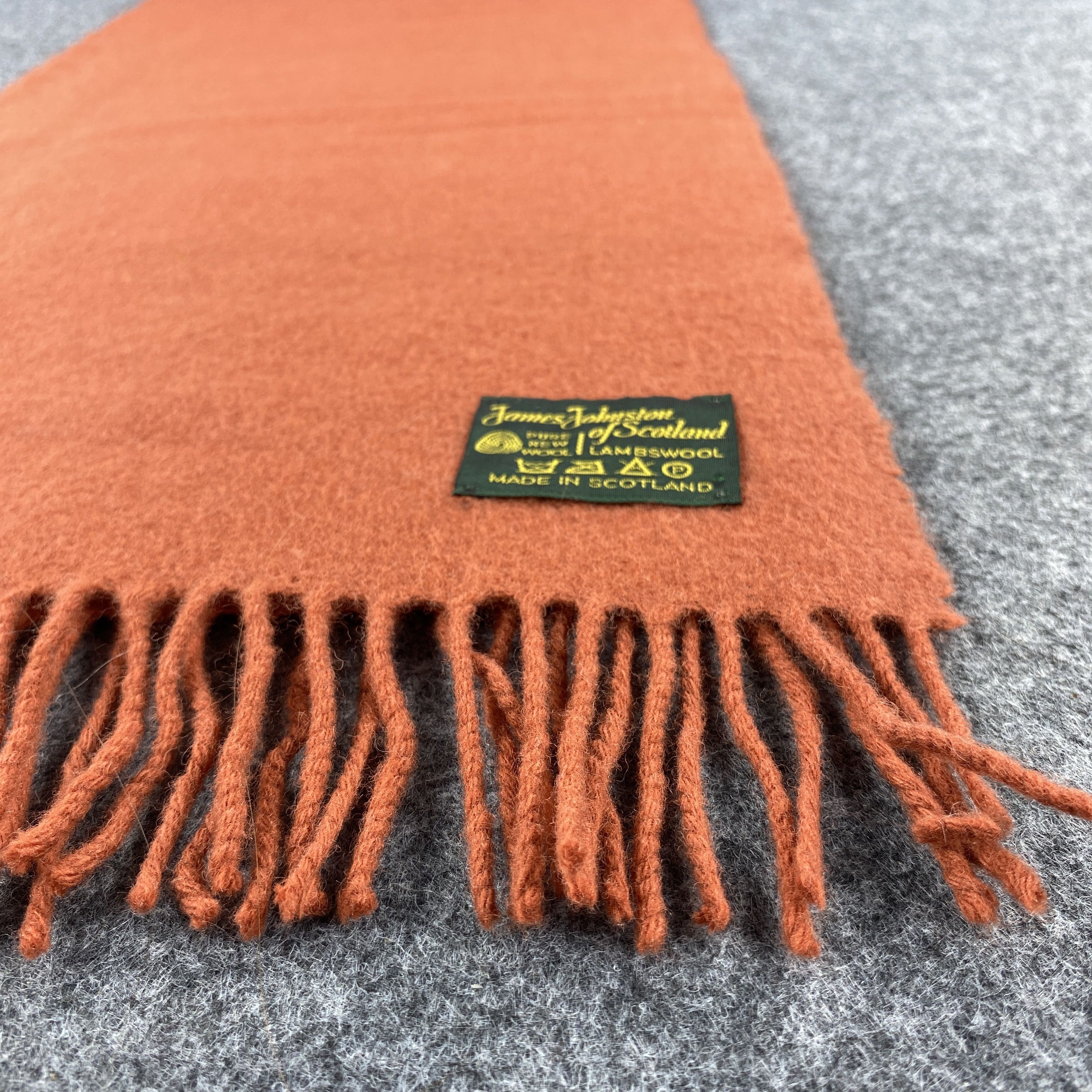 Vintage James Johnston Scarf # Muffler # Neckwear # z # D514 Size ONE SIZE - 6 Thumbnail