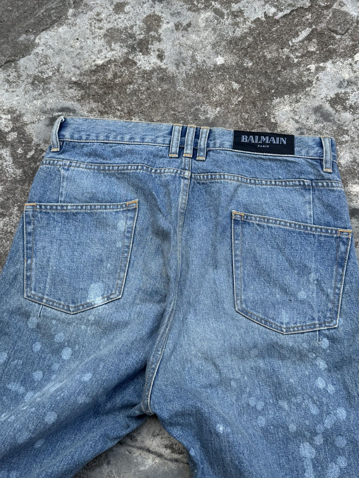 Balmain Balmain Low Crotch Paint Distressed Oliver Rousteing Size US 29 - 13 Thumbnail