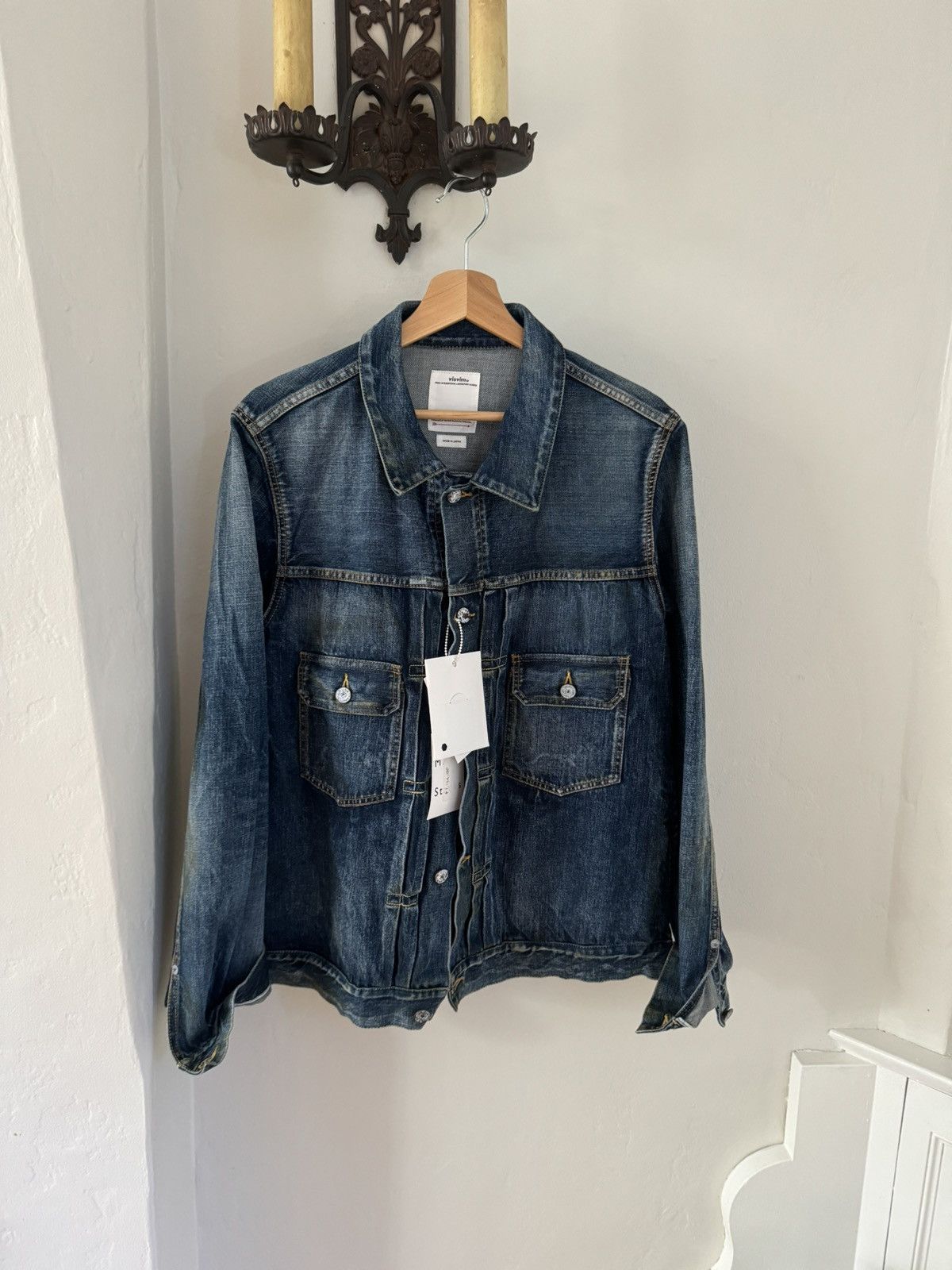 Visvim SS19 Shorty Chore JKT Dry Denim | Grailed