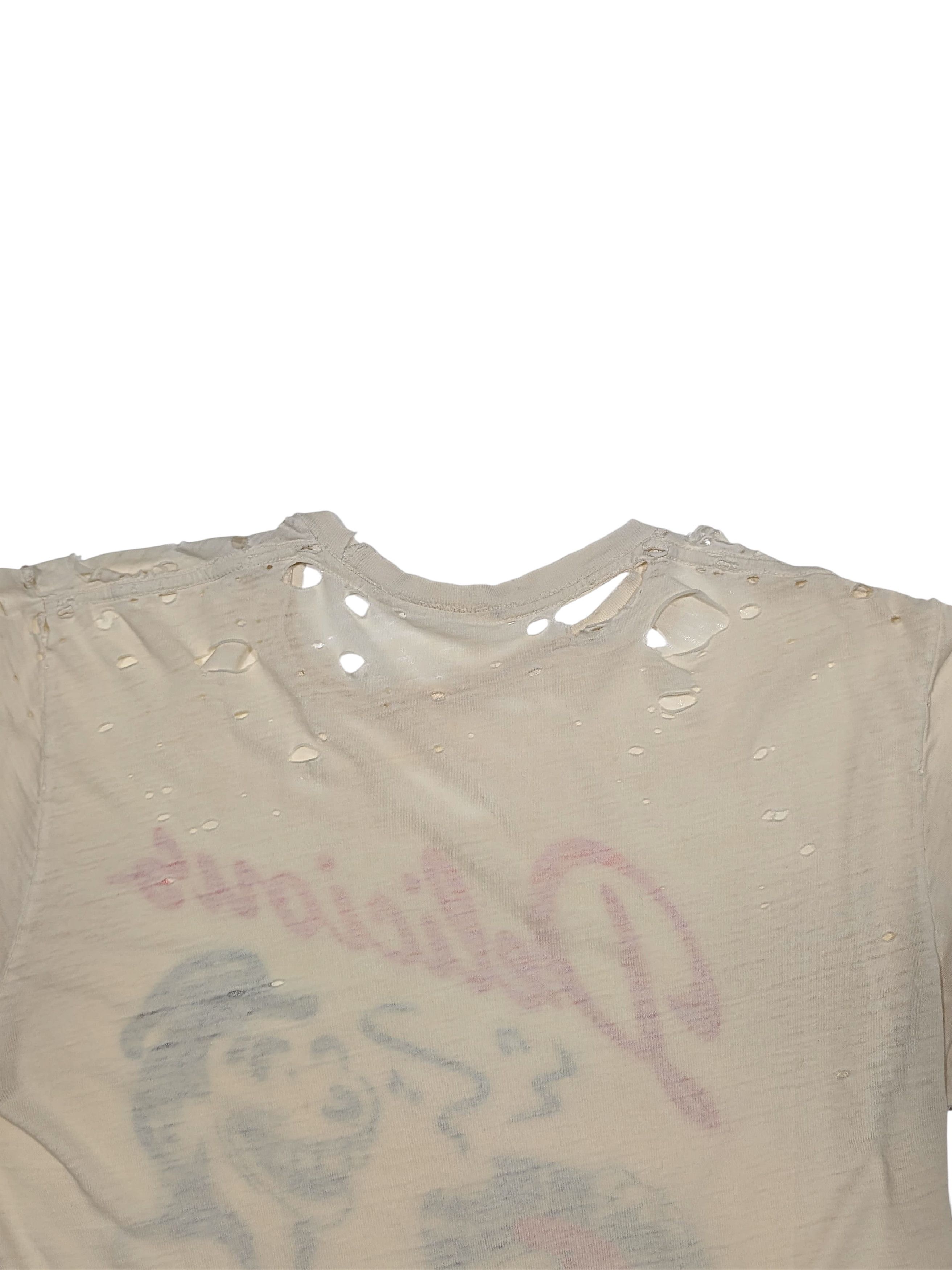Vintage 80s Original Delicious Vinyl Logo Thrashed Band Promo Shirt Size US M / EU 48-50 / 2 - 4 Thumbnail