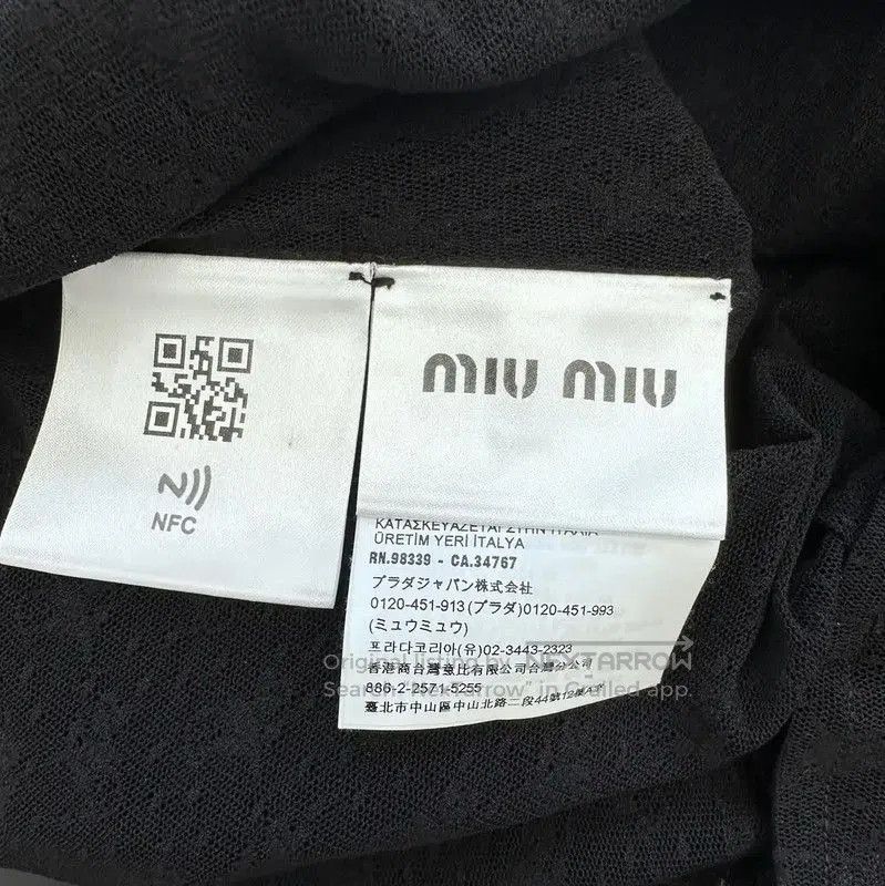 Miu Miu Miu Miu Black Women's Long Sleeve Shirt . Size S / US 4 / IT 40 - 5 Thumbnail