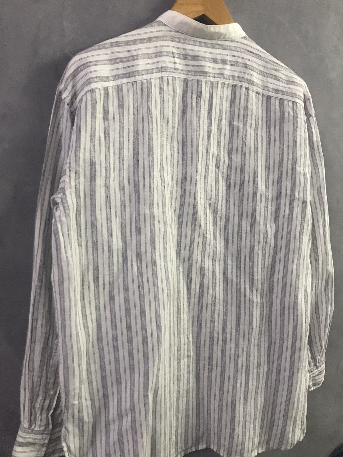 JW Anderson × Uniqlo J.W Anderson x Uniqlo Stripes Mandarin Collar Button Shirt Size US M / EU 48-50 / 2 - 12 Thumbnail