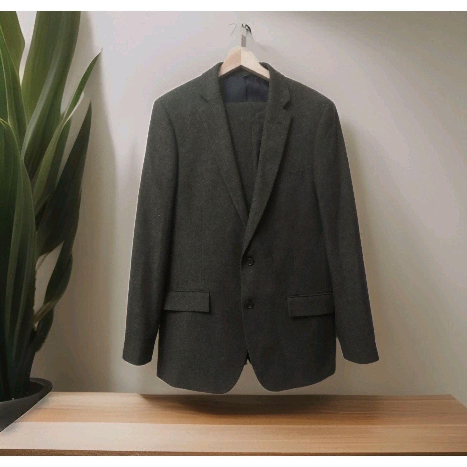 J.Crew J Crew Suit Jacket 40L Wool Thompson Houndstooth Pants 34x34 Size 40L - 1 Thumbnail