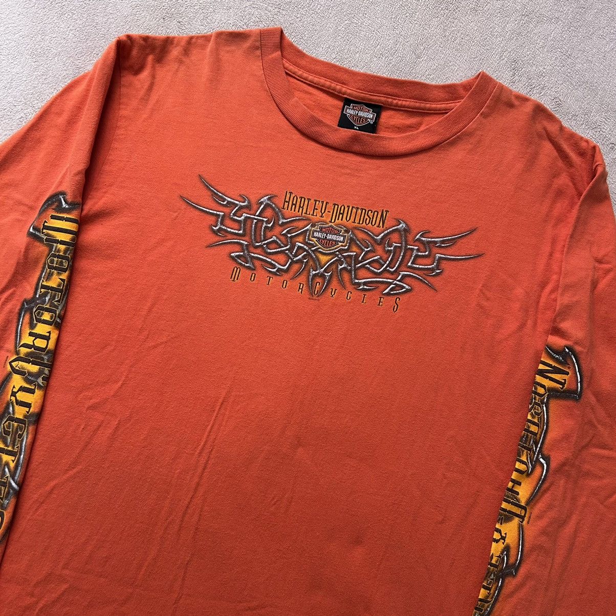Harley Davidson Vintage 2000’s Harley Davidson Long Sleeve Graphic Tee Size US XL / EU 56 / 4 - 3 Thumbnail