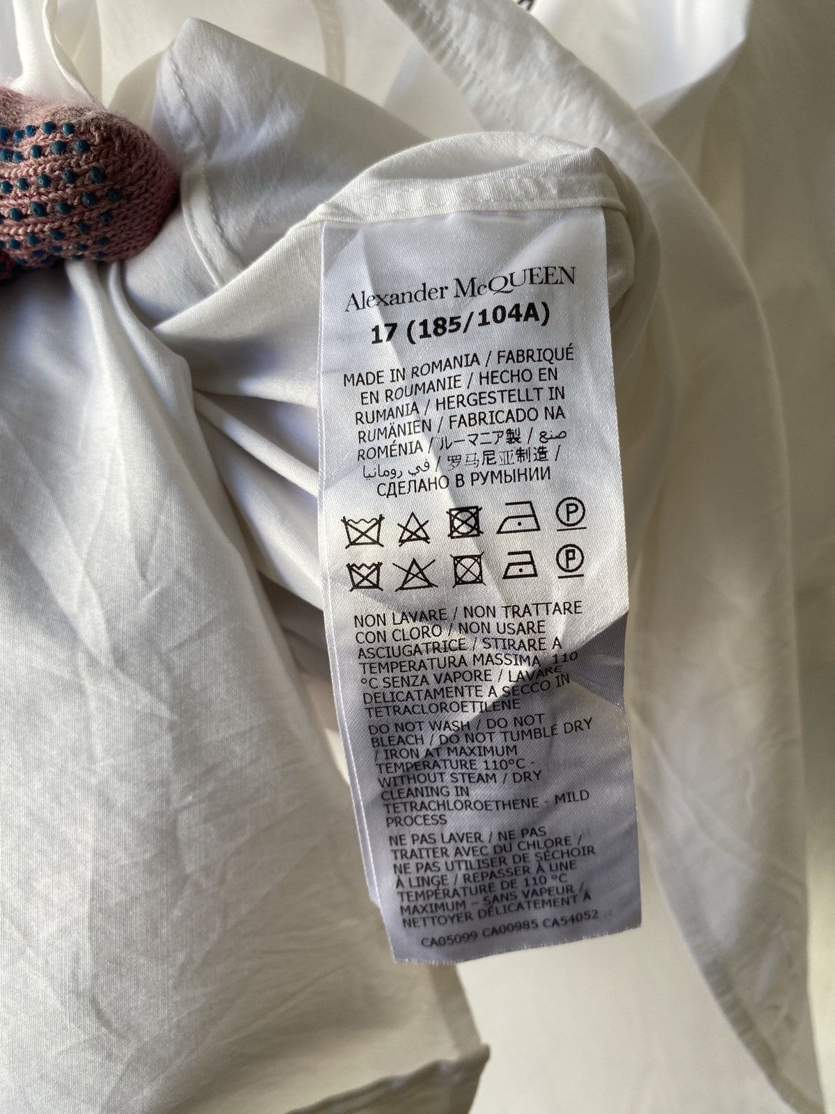 Alexander McQueen Alexander McQueen Stich Logo Button Up Shirt Size US L / EU 52-54 / 3 - 10 Thumbnail
