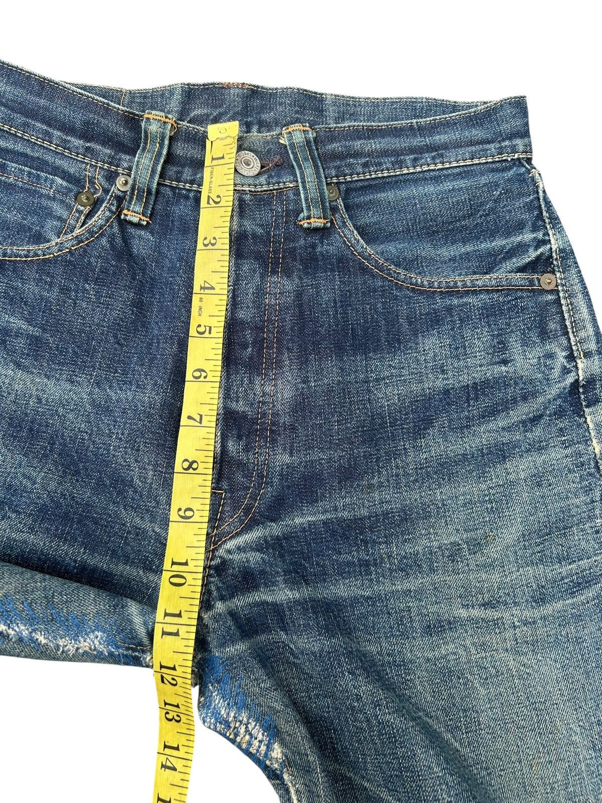 Kapital VINTAGE WAREHOUSE SELVEDGE DISTRESSED DENIM JEANS Size US 28 / EU 44 - 17 Thumbnail
