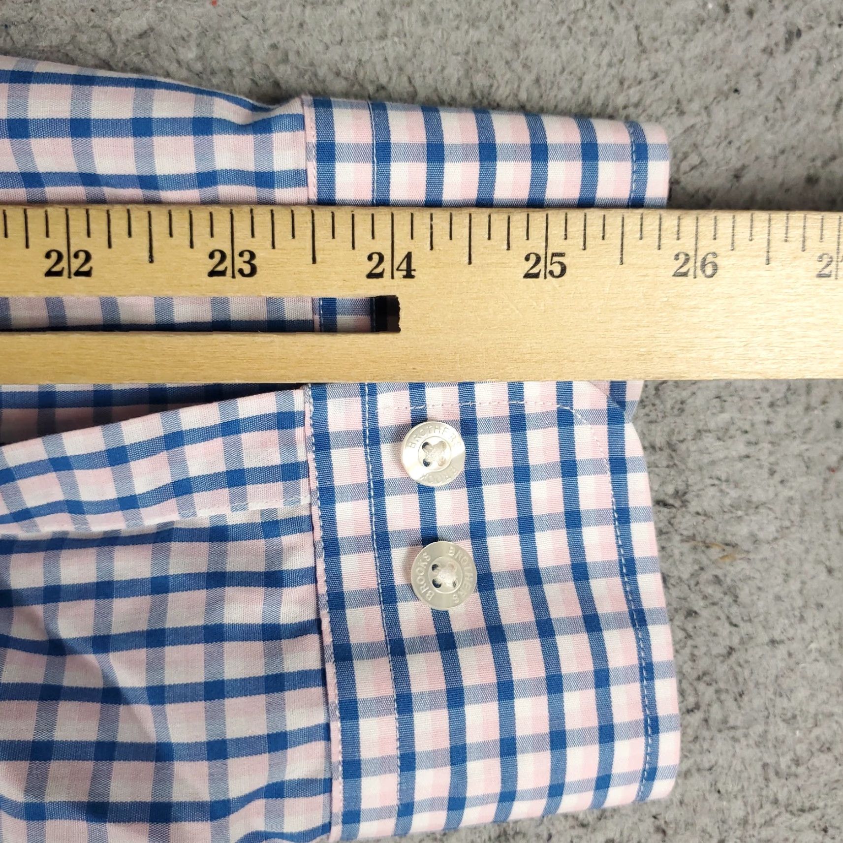 Brooks Brothers VINTAGE Brooks Brothers Shirt Men's 2XL Blue Pink Plaid Button-Up Long Sleeve Business Casual Formal Wedding Size US XXL / EU 58 / 5 - 7 Thumbnail