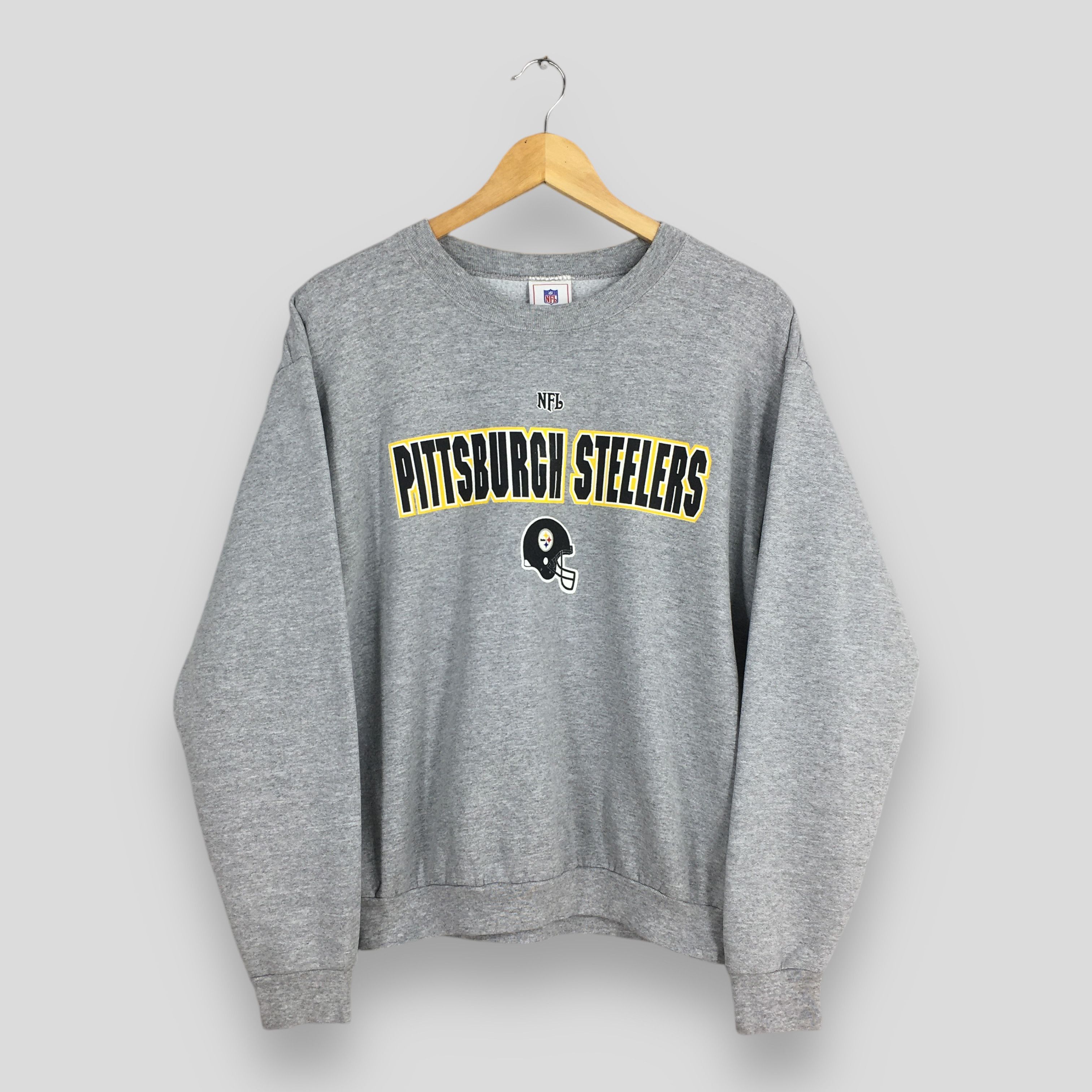 NFL × Vintage Vintage Pittsburgh Steelers NFL Rugby Gray Sweatshirt Medium Size US M / EU 48-50 / 2 - 1 Thumbnail