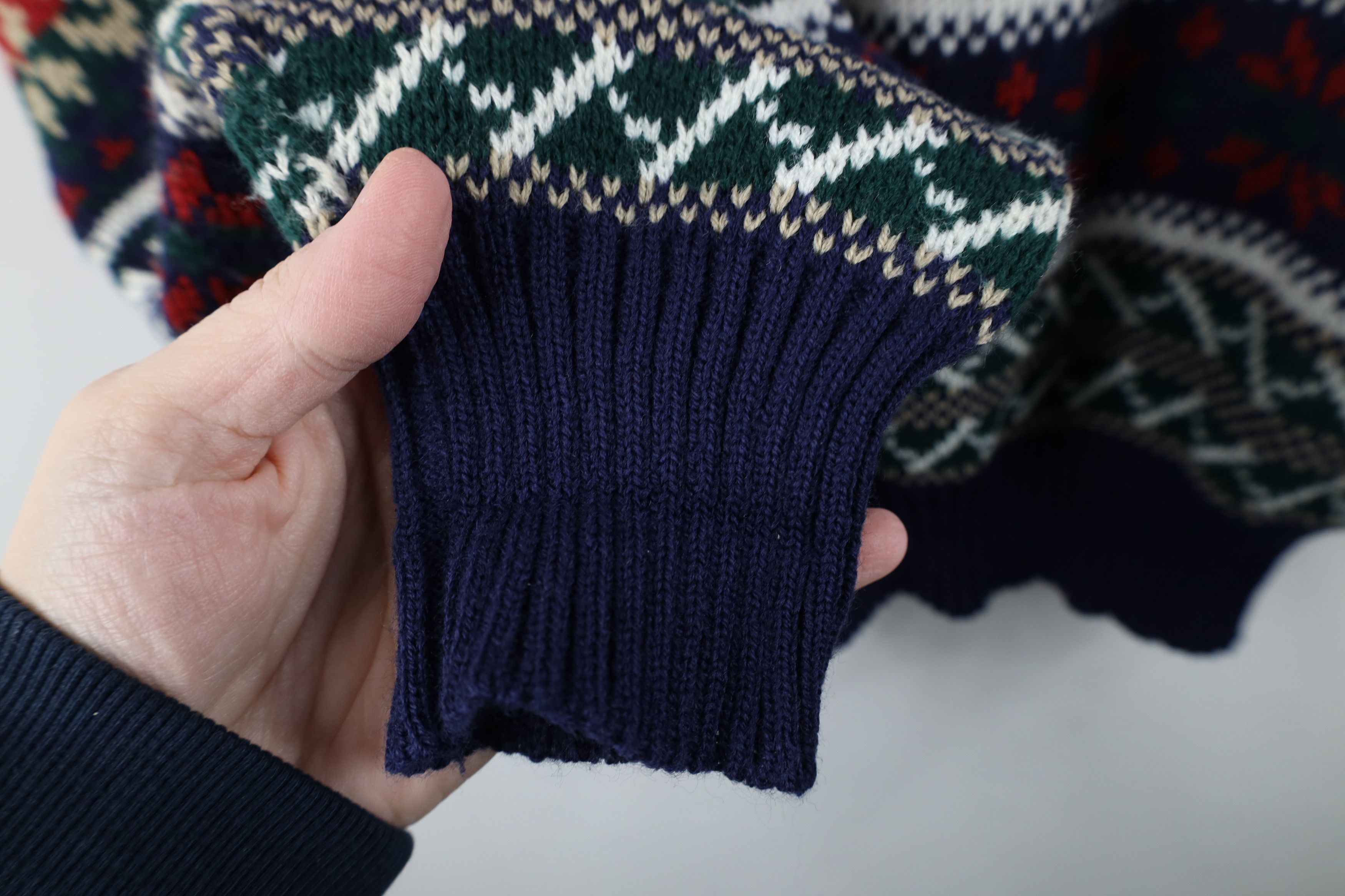 Vintage Vintage 90s Streetwear Fair Isle Crewneck Sweater Acrylic Size US L / EU 52-54 / 3 - 7 Thumbnail