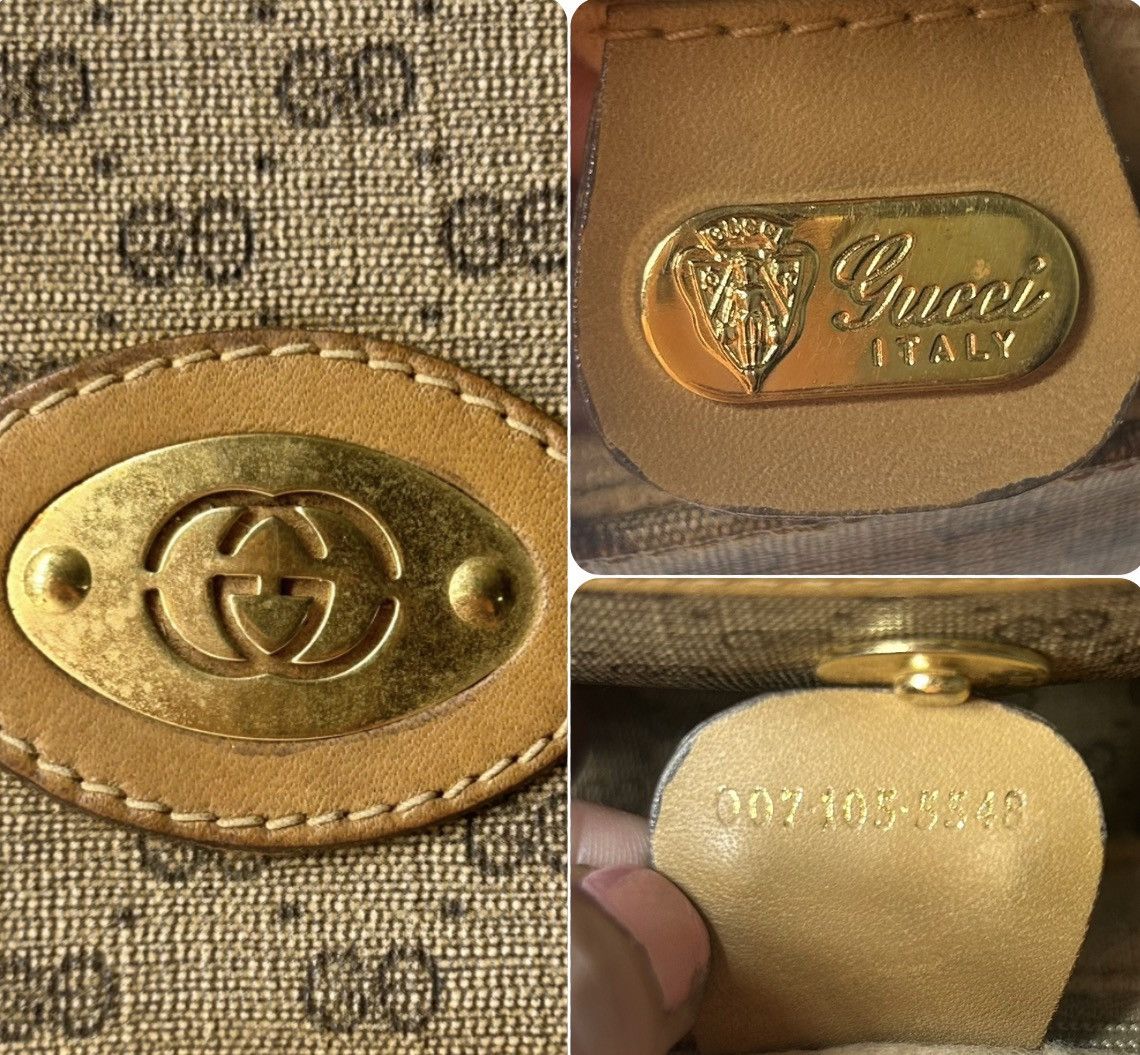 Gucci Vintage 80s Gucci Micro GG Crossbody Bag Size ONE SIZE - 3 Thumbnail