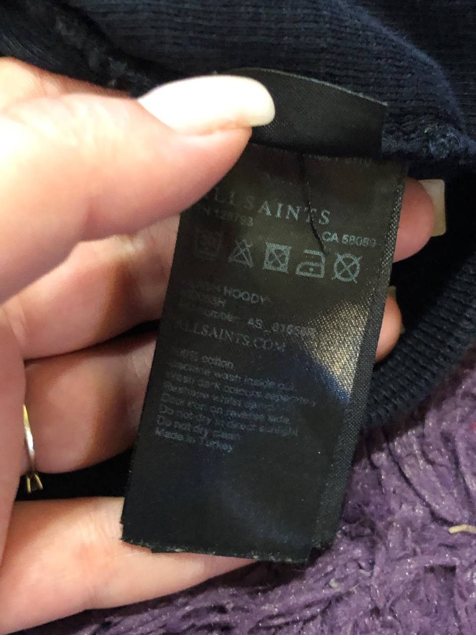 Allsaints Allsaints Zip Hoodie Size US L / EU 52-54 / 3 - 3 Thumbnail