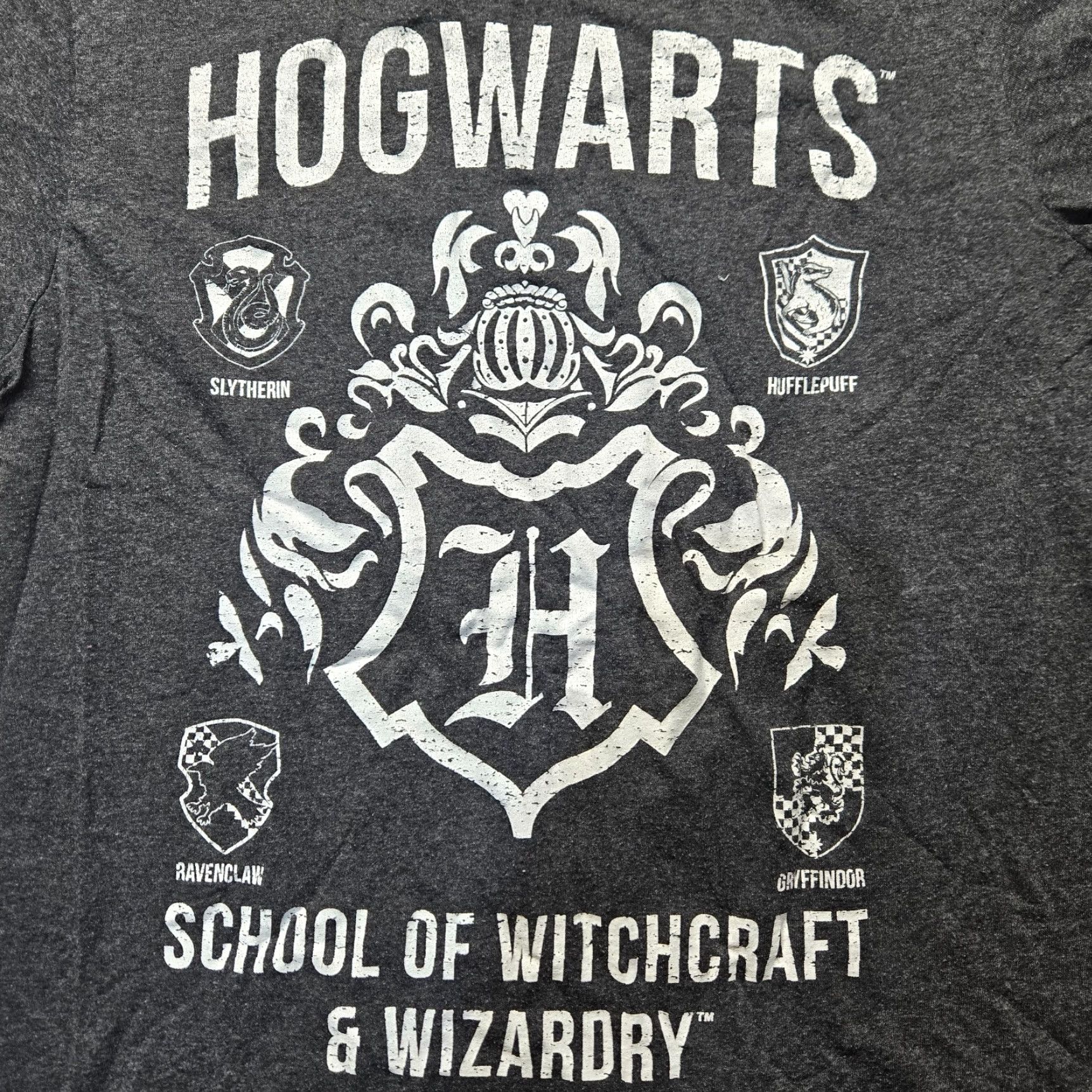 Vintage Harry Potter Hogwarts Shirt Short Sleeve Graphic Gray Men's M Medium Size US M / EU 48-50 / 2 - 2 Thumbnail