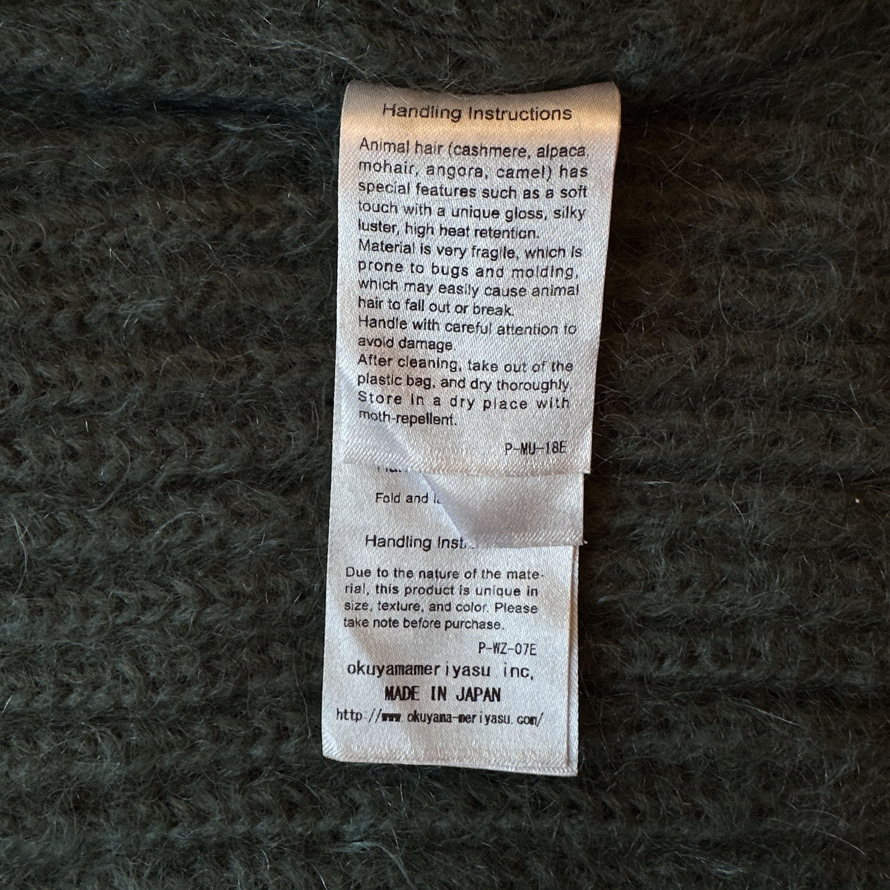 Batoner Batoner Oversized Mohair Wool Teal Green Ribbed Cardigan Size US M / EU 48-50 / 2 - 9 Thumbnail