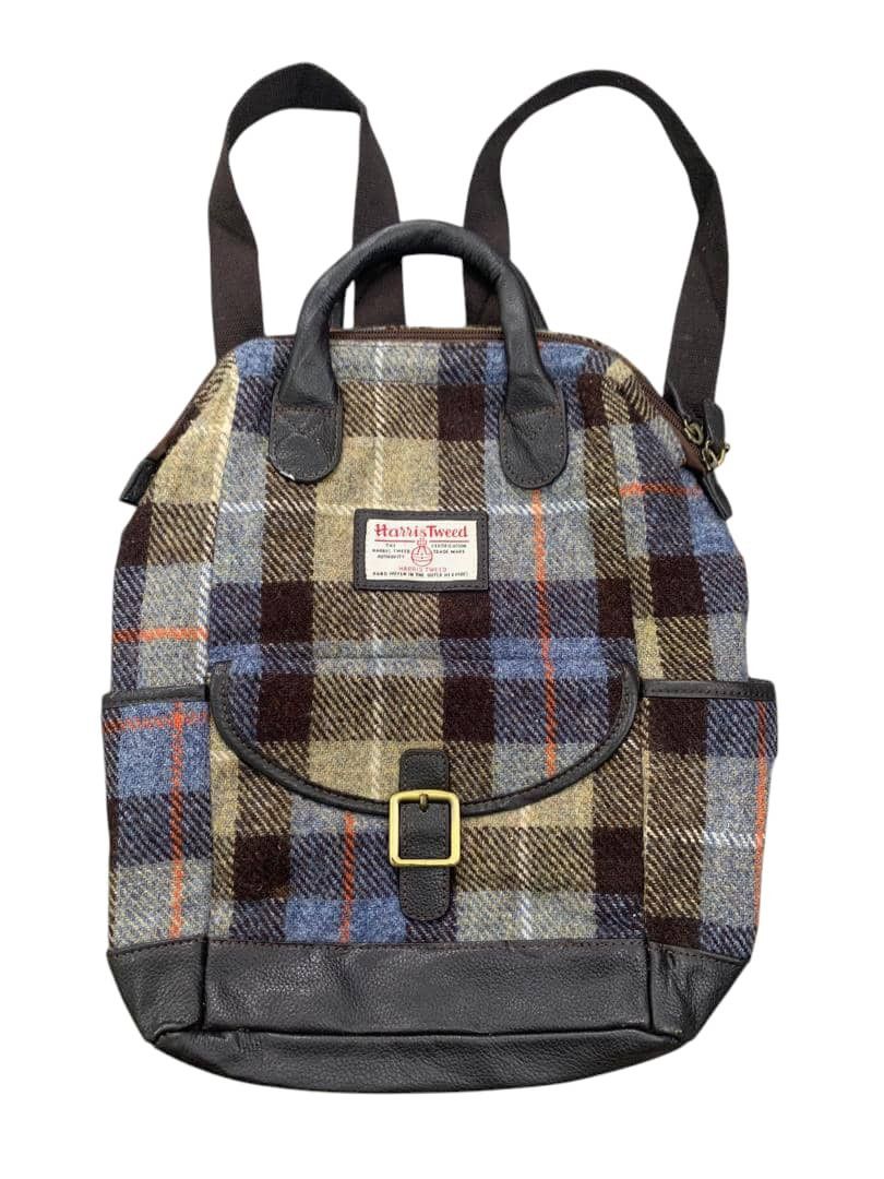 Harris Tweed British Green Harris Tweed Mini Backpack 2 in 1 Style Size ONE SIZE - 1 Thumbnail