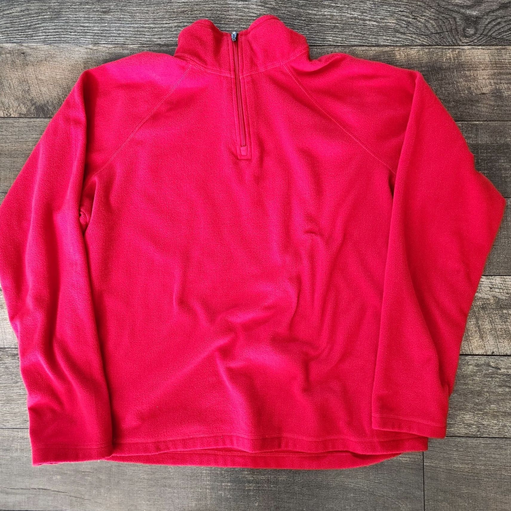 Lands' End Lands' End Mens Sweatshirt 1/4 Zip Red Cotton Fleece Long Sleeve Size L Regular Vintage: No Size US L / EU 52-54 / 3 - 2 Thumbnail