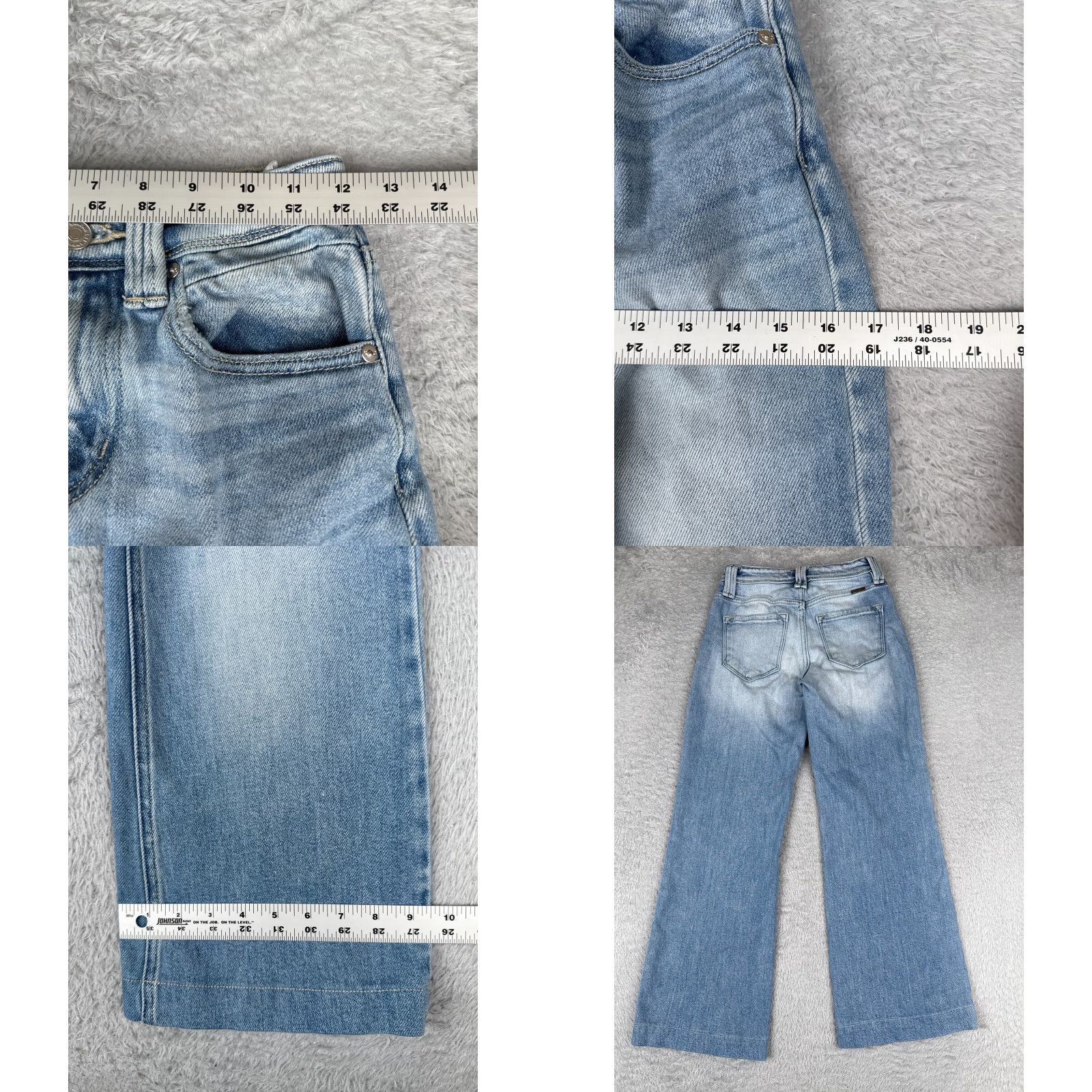 Madewell Dazy Jeans Women Jeans Wide-Leg 0 Blue Denim Mid Rise 24x27 Cotton Blend Medium Wash Madewell 5-Pocket Design Retro American Western Mens? Size 25" / US 0 / IT 36 - 9 Thumbnail