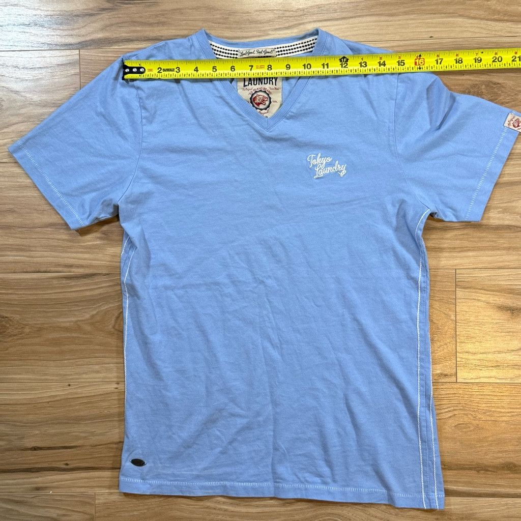 47 Brand Tokyo Laundry Men’s V-Neck T-Shirt Small Blue Size US S / EU 44-46 / 1 - 4 Thumbnail