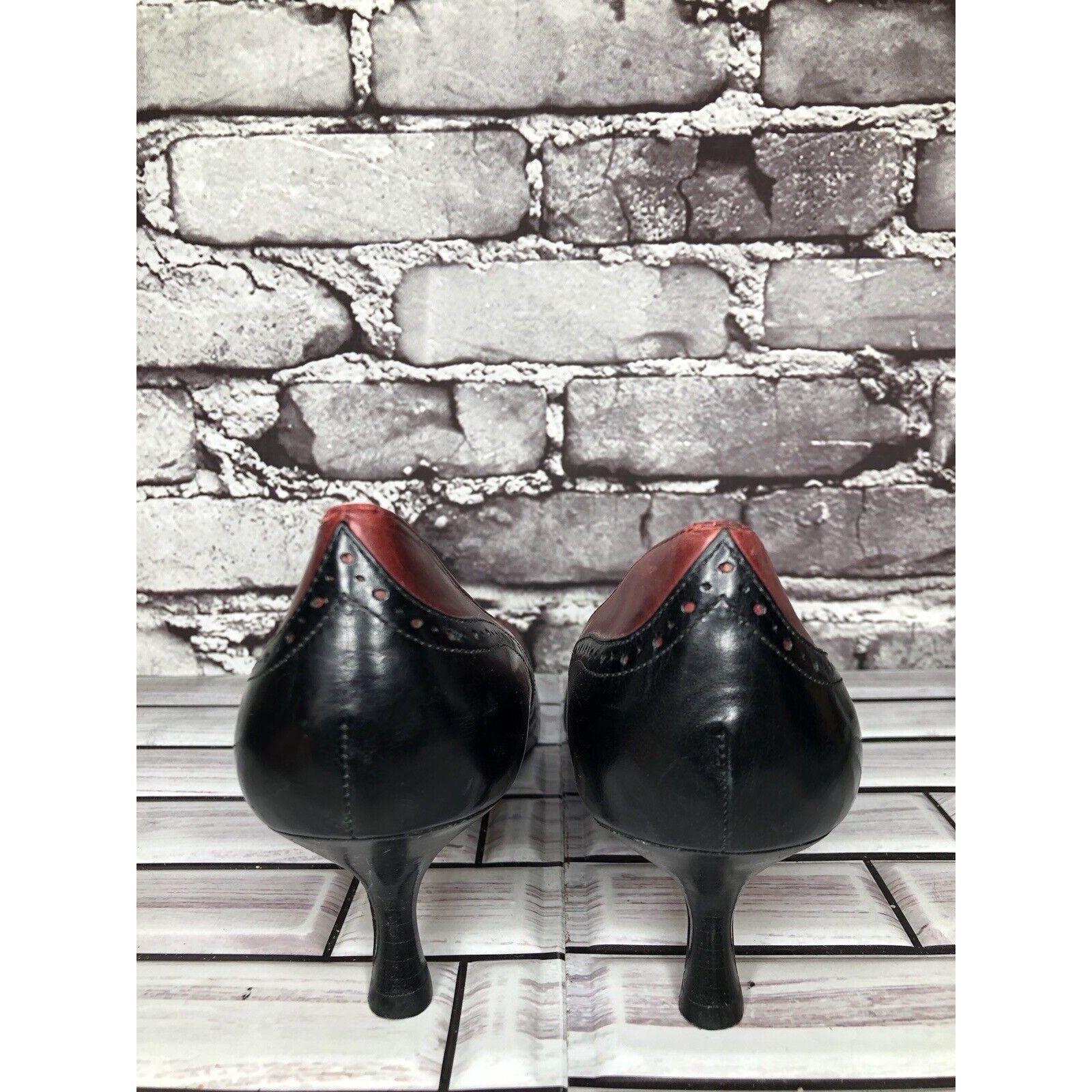 Other Max Studio Burgundy Red Leather MaryJane Strap High Heels Wo Size US 9 / IT 39 - 4 Thumbnail