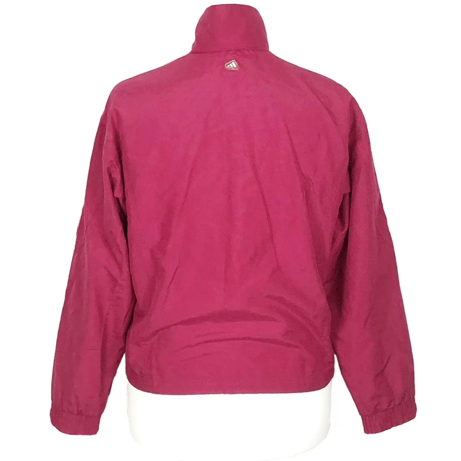 Adidas VINTAGE adidas Cropped Jacket Women’s Pink Zip Up 32/34, Short, Regular, Logo, Polyester, Casual, Clean, Used, Vietnam, Women Size XXS / US 00 / IT 34 - 4 Thumbnail