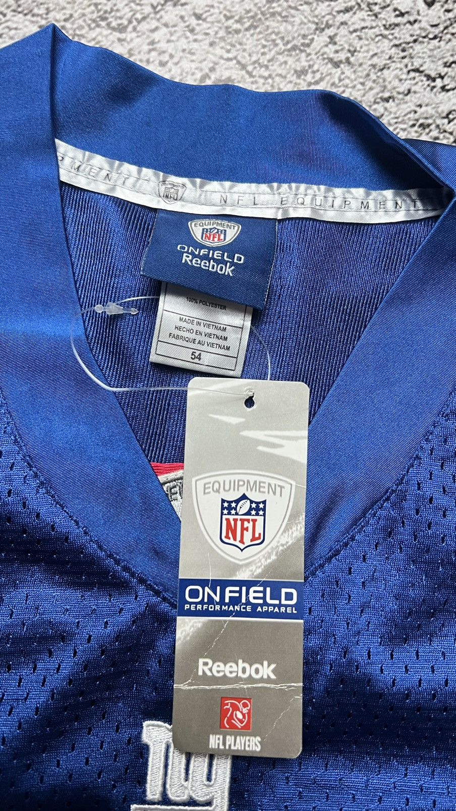 Reebok NWT‼️New York Giants NFL Eli Manning captain reebok jersey Size US XL / EU 56 / 4 - 5 Thumbnail