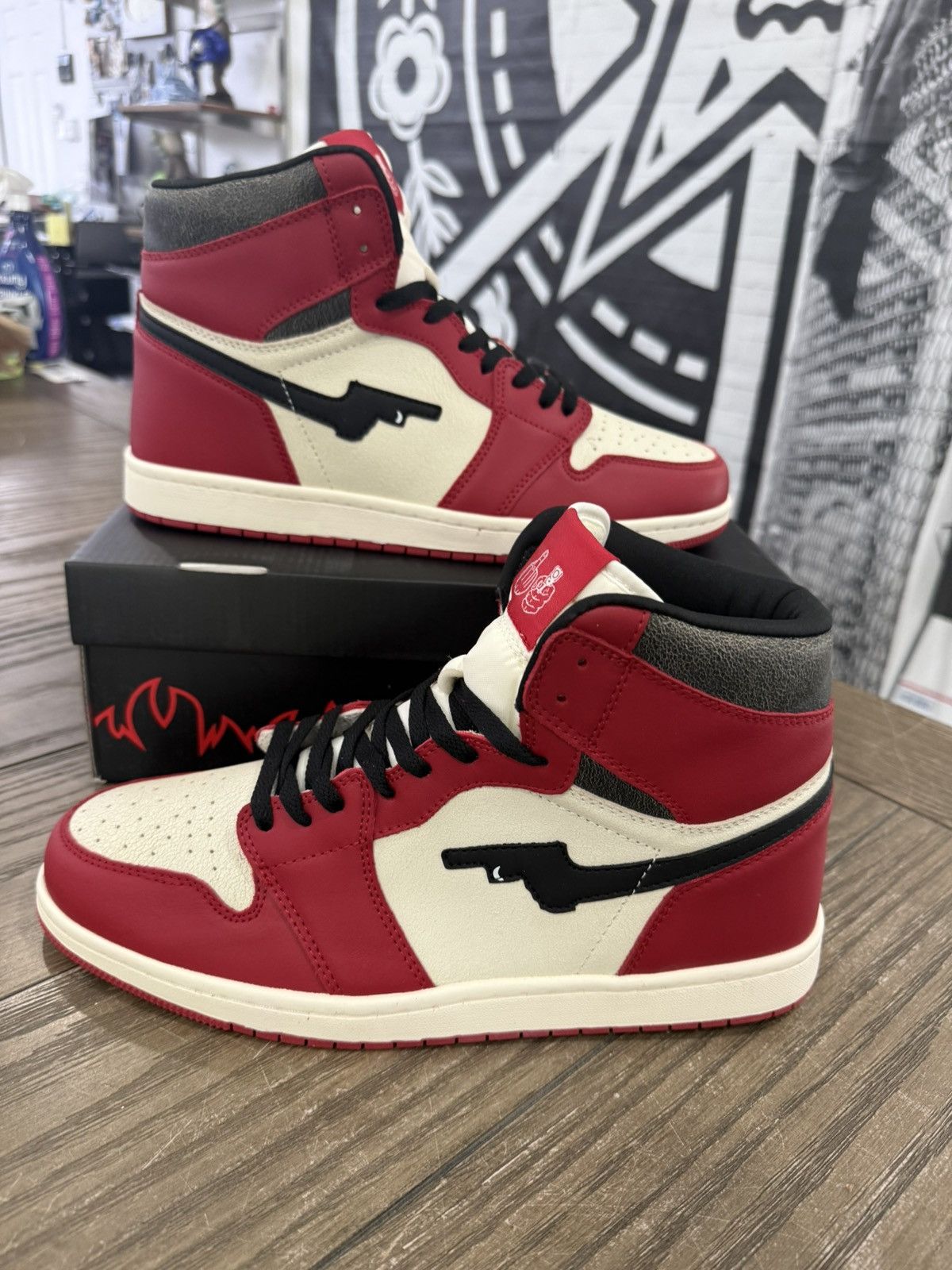 🖕🏻 FYB Fuck Your Brand Chicago Custom High Top Size 13 🖕🏻