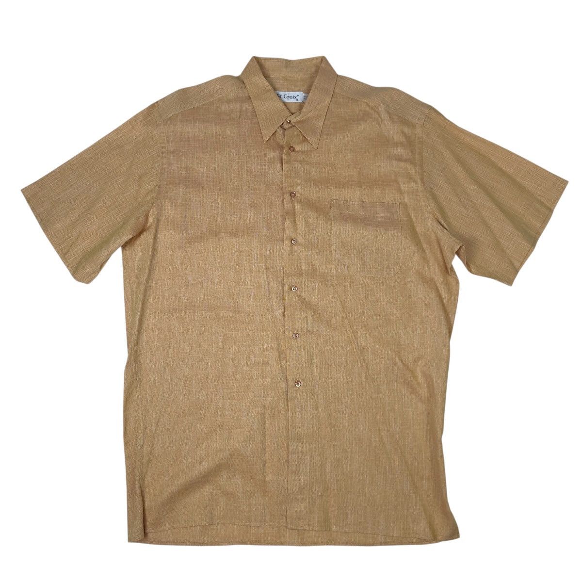 St. Croix St. Croix Vintage Button Up Shirt XL Orange Made In Italy Size US XL / EU 56 / 4 - 1 Thumbnail