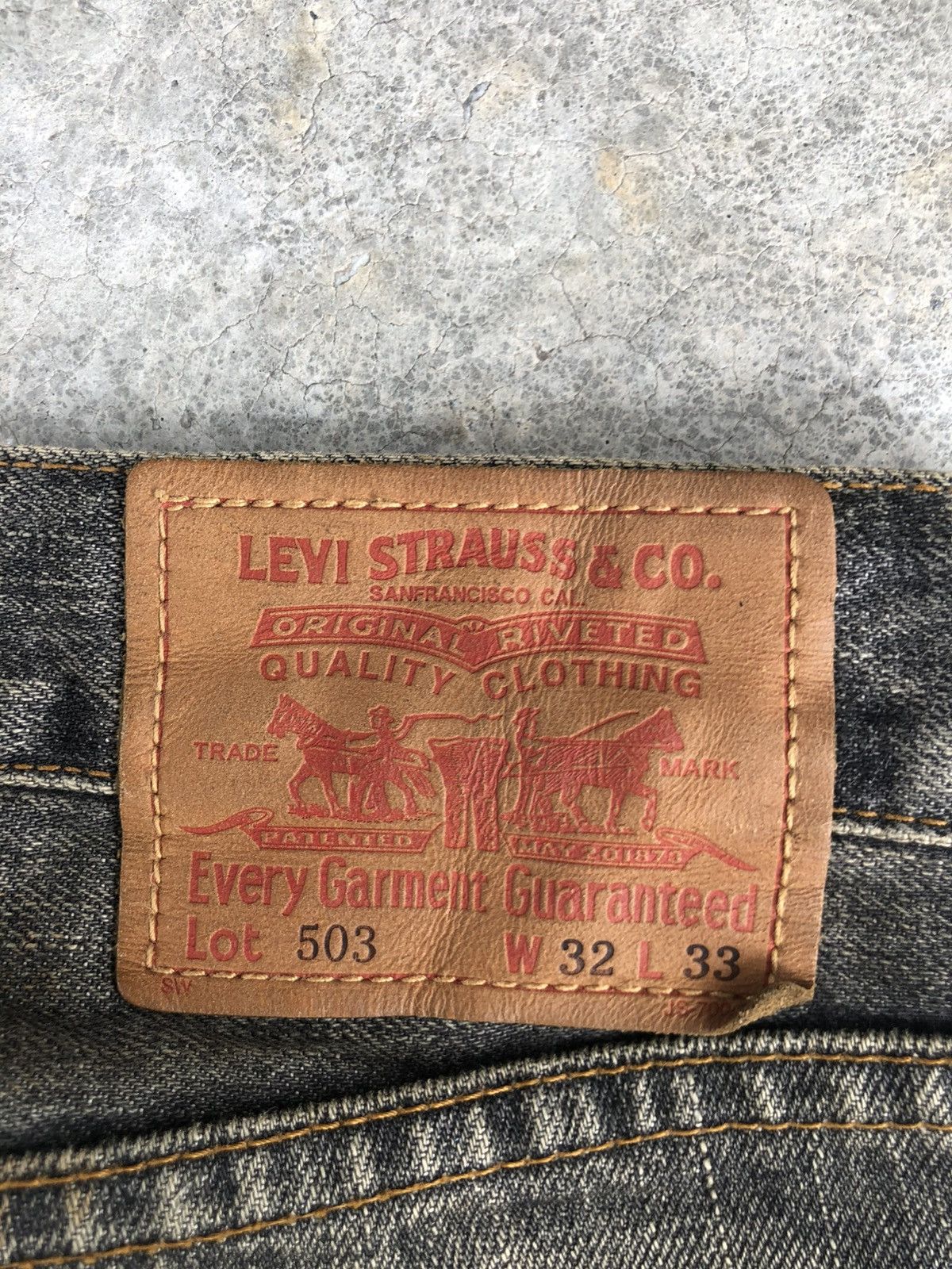 Vintage Mudwash Levis 503 Distressed Jeans Size US 32 / EU 48 - 18 Thumbnail