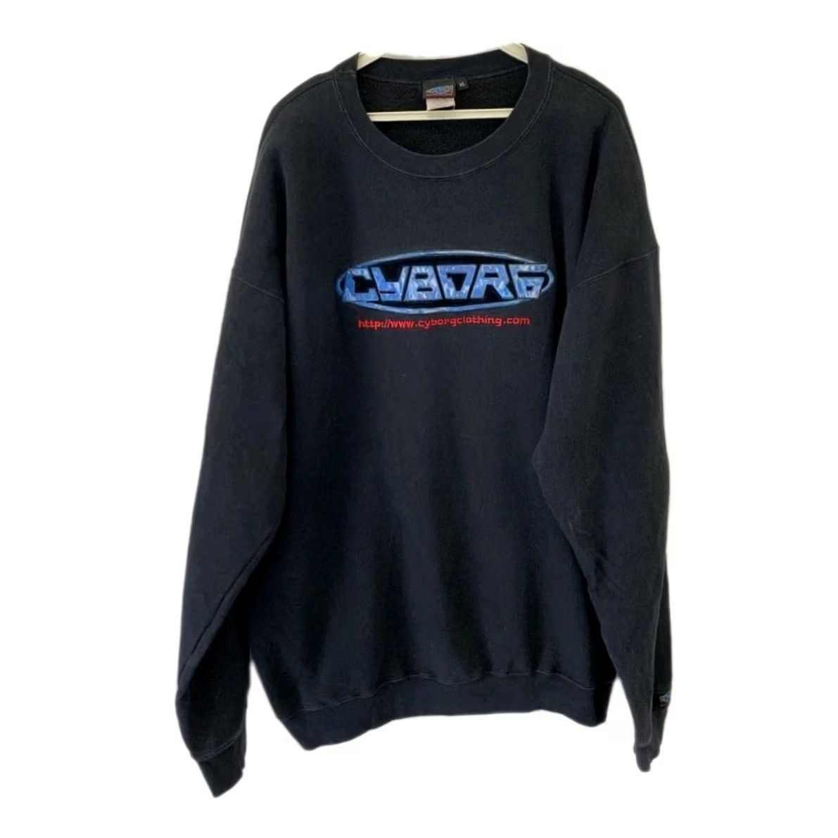 Vintage VINTAGE CYBORG Sweatshirt XL Black Graphic Logo Made In USA Size US XL / EU 56 / 4 - 2 Thumbnail