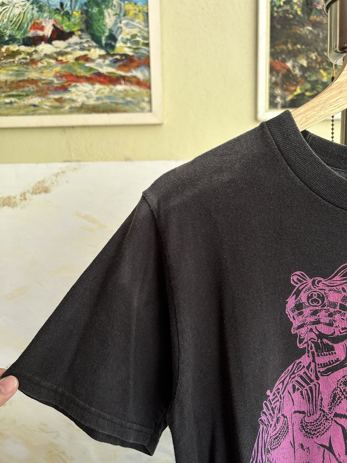 Stussy Stussy Skull Black Faded Shirt Size US S / EU 44-46 / 1 - 5 Thumbnail