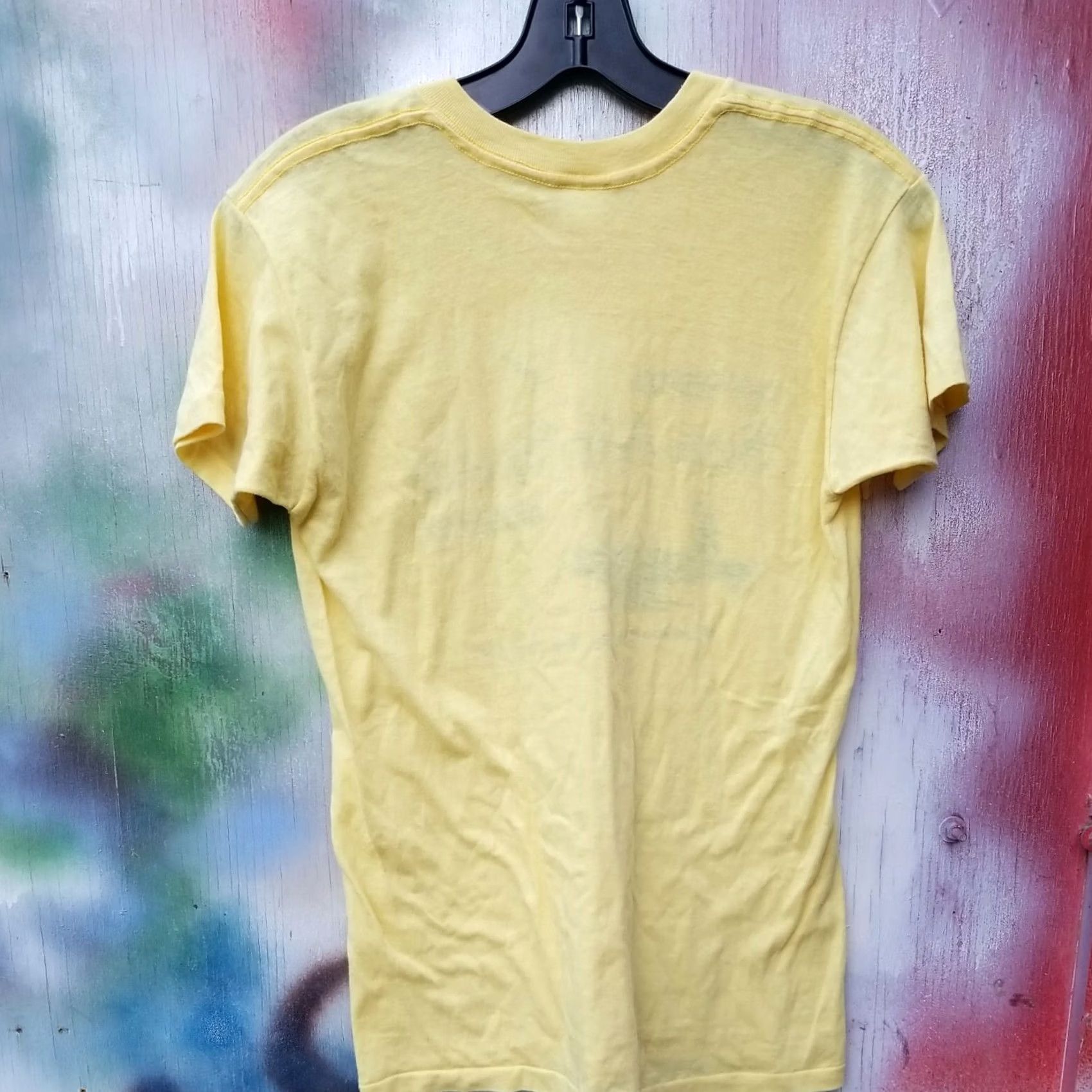 Vintage VINTAGE INTREPID SEA AIR SPACE MUSEUM NEW YORK CITY SHIRT 1980s Mens M Yellow Graphic Tee Size US M / EU 48-50 / 2 - 4 Thumbnail