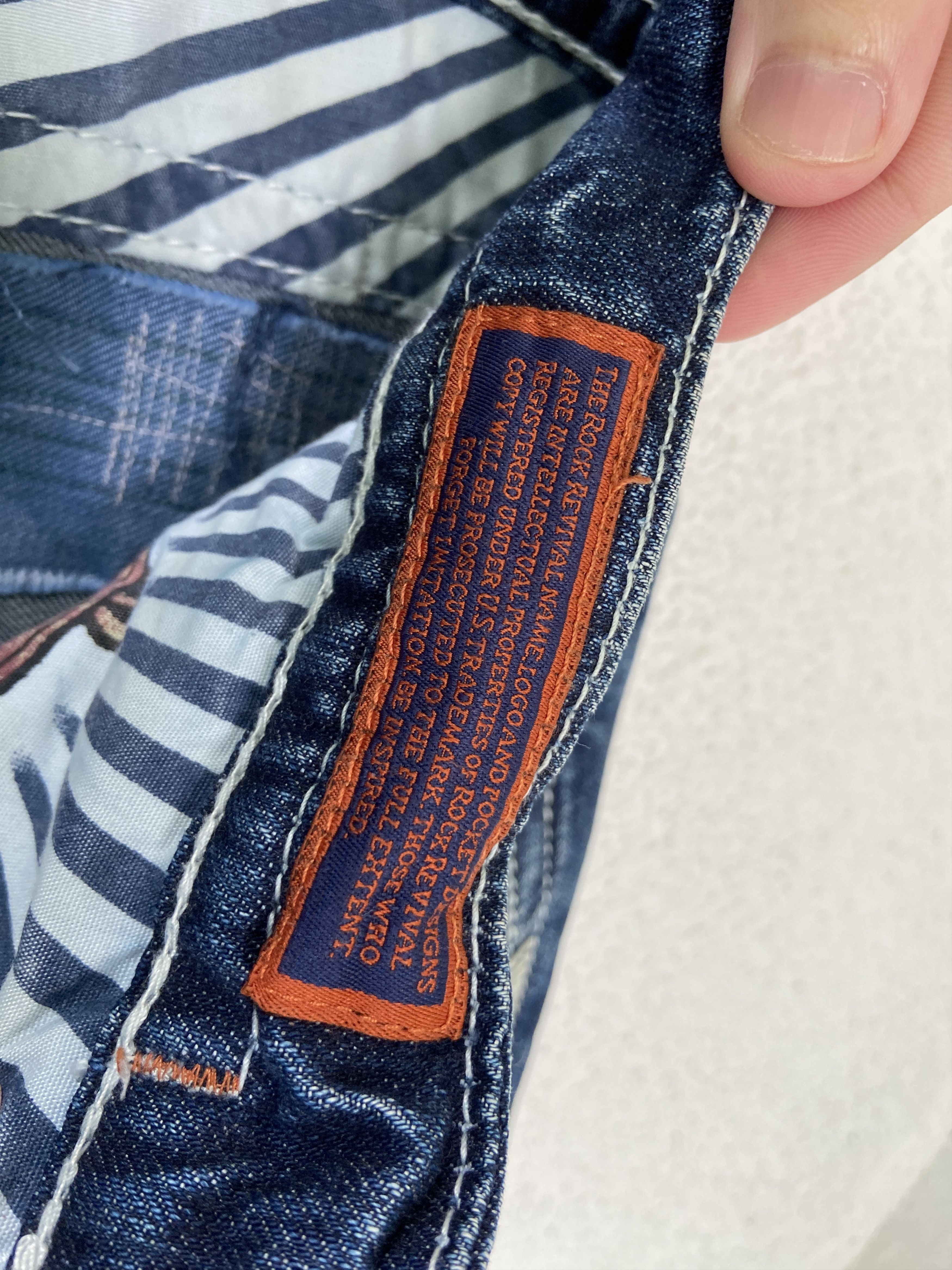 Rock Revival Rock Revival washed metal jeans pants Steven Straight Size US 33 - 15 Thumbnail
