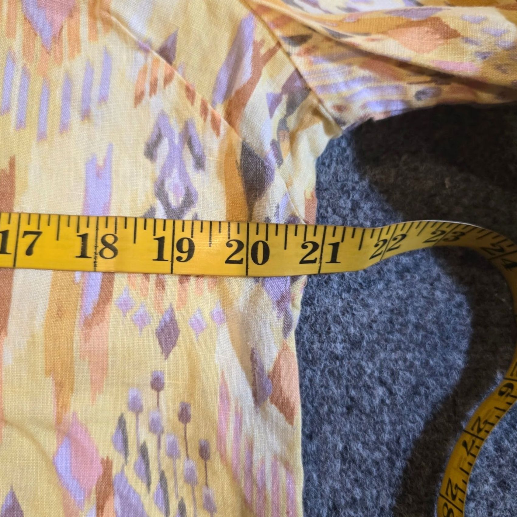 Coldwater Creek Coldwater Creek Top Womens Medium Yellow Linen Button Southwest Aztec Casual Blouse Shirt M Ladies Womens Size M / US 6-8 / IT 42-44 - 5 Thumbnail