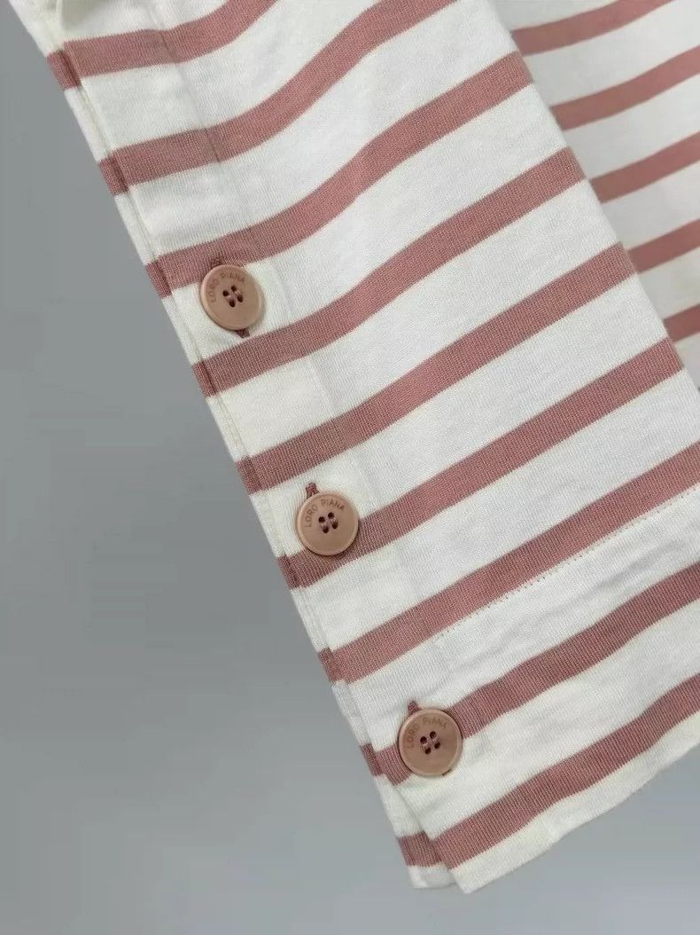 Loro Piana LORO PIANA Striped buttoned short sleeves Size XS / US 0-2 / IT 36-38 - 4 Thumbnail