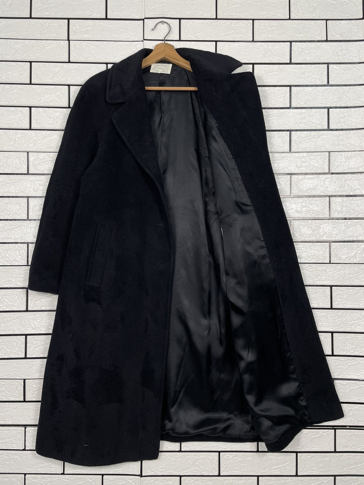Other Italian Designer Vardini Black Wool Coat Size M / US 6-8 / IT 42-44 - 10 Thumbnail