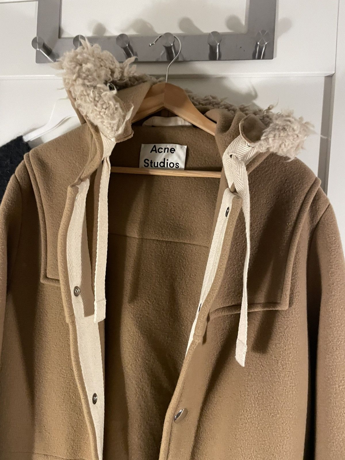 Acne Studios Acne Studios - Shearling, Hooded Duffel Coat Size US S / EU 44-46 / 1 - 4 Thumbnail