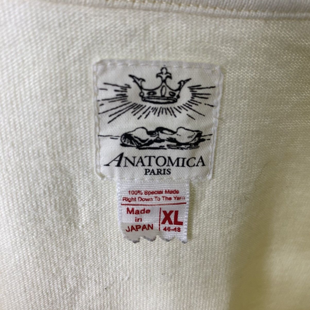 ANATOMICA Single Pocket Soft Yellow Blank T Shirt Size US XL / EU 56 / 4 - 4 Thumbnail