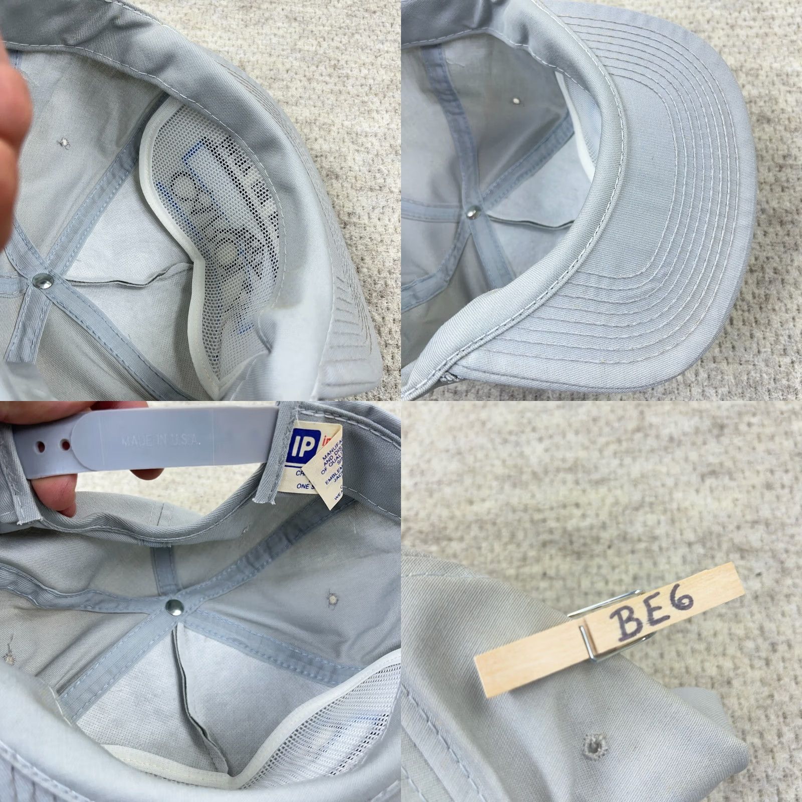 Roper VINTAGE Carolac Trucker Hat Cap Snapback Made In USA Rope 80s 90s Farm Dairy Gray Mens Size ONE SIZE - 8 Thumbnail