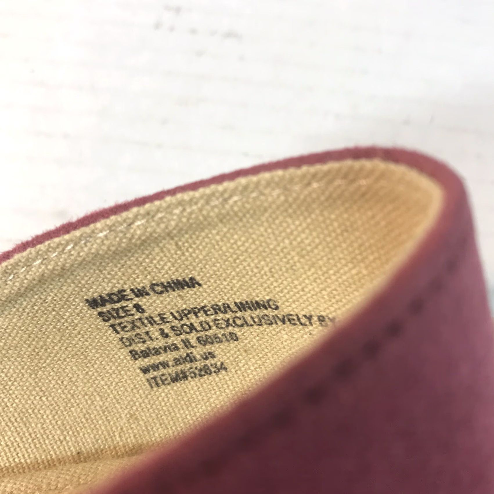 Vintage Serra Women’s Memory Foam Flat Shoes Size 8 Berry Pointed Toe Summer Casual Size US 8 / IT 38 - 6 Thumbnail