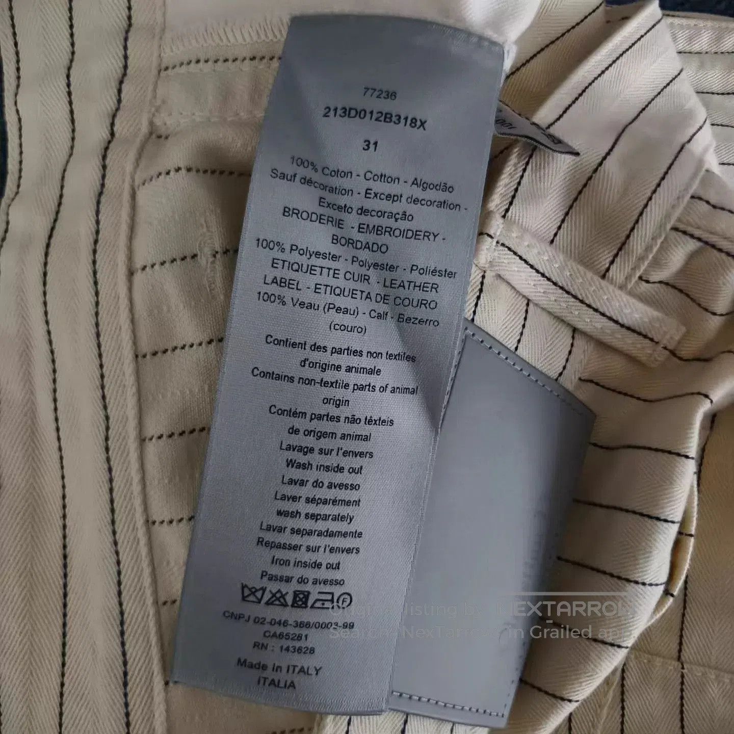 Dior Striped Multi-Color Casual Shorts. Size US 32 / EU 48 - 4 Thumbnail