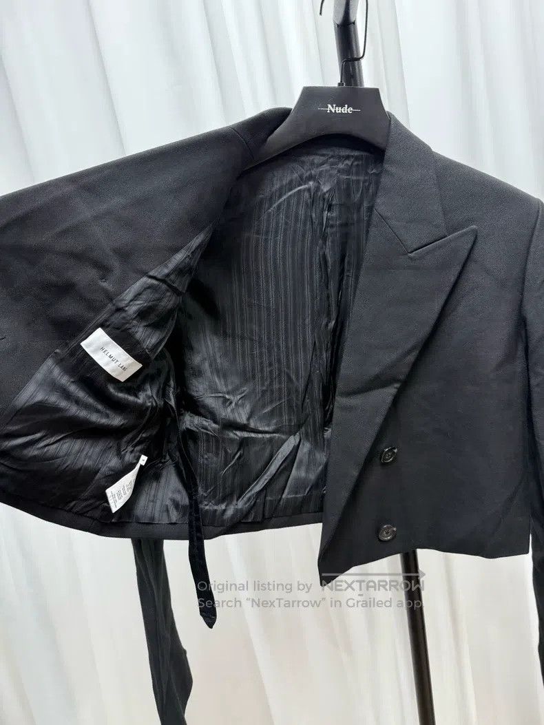 Helmut Lang HELMUT LANG Wool Ultra Short Blazer Size 3XL / US 20-22 - 3 Thumbnail