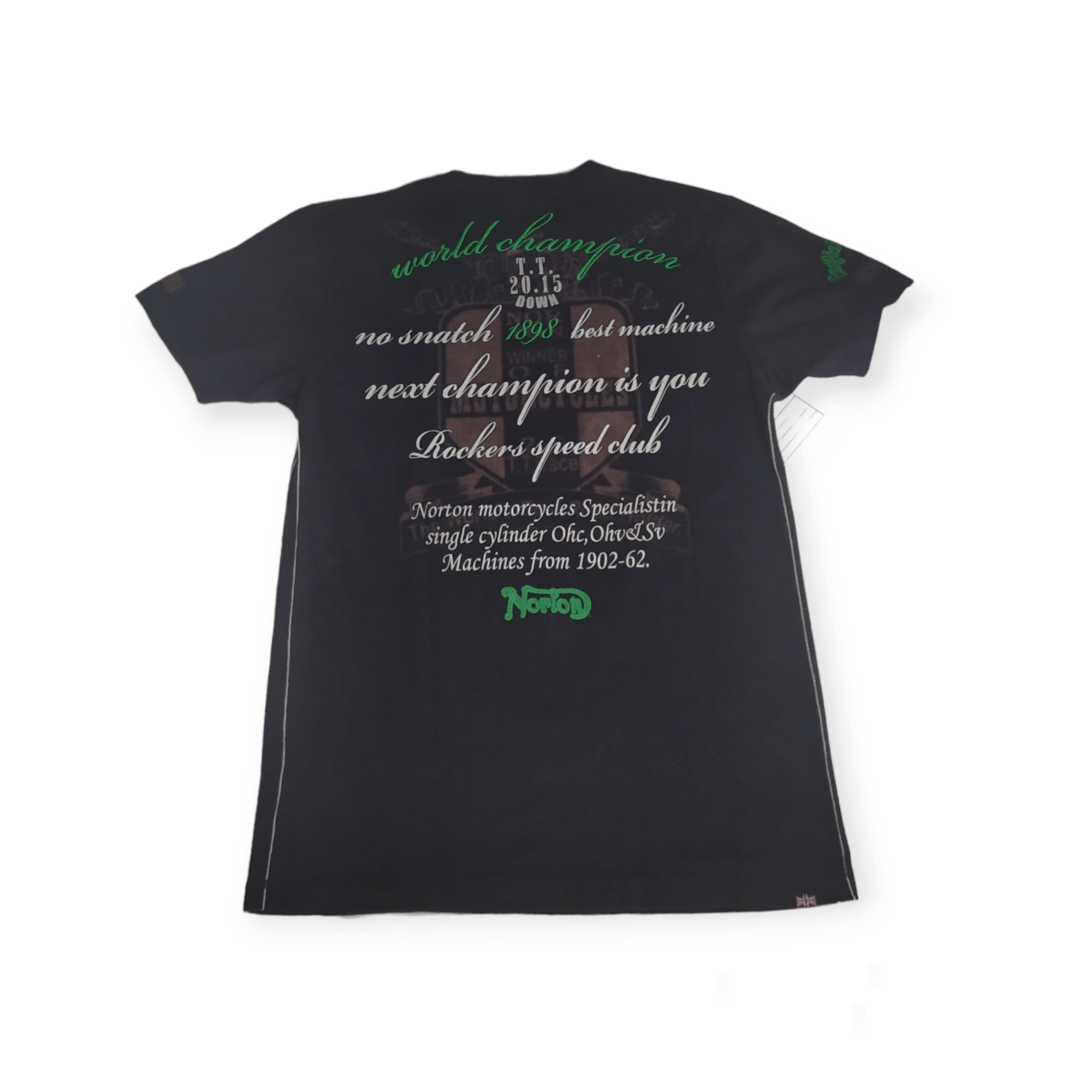 Vintage Norton Motorcycles Vintage Graphic T-Shirt Black Size US M / EU 48-50 / 2 - 2 Thumbnail