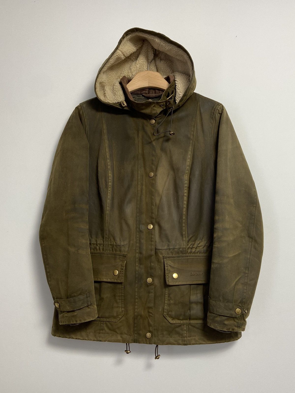 Barbour × Vintage Barbour Vintage waxed jacket Size L / US 10 / IT 46 - 1 Thumbnail