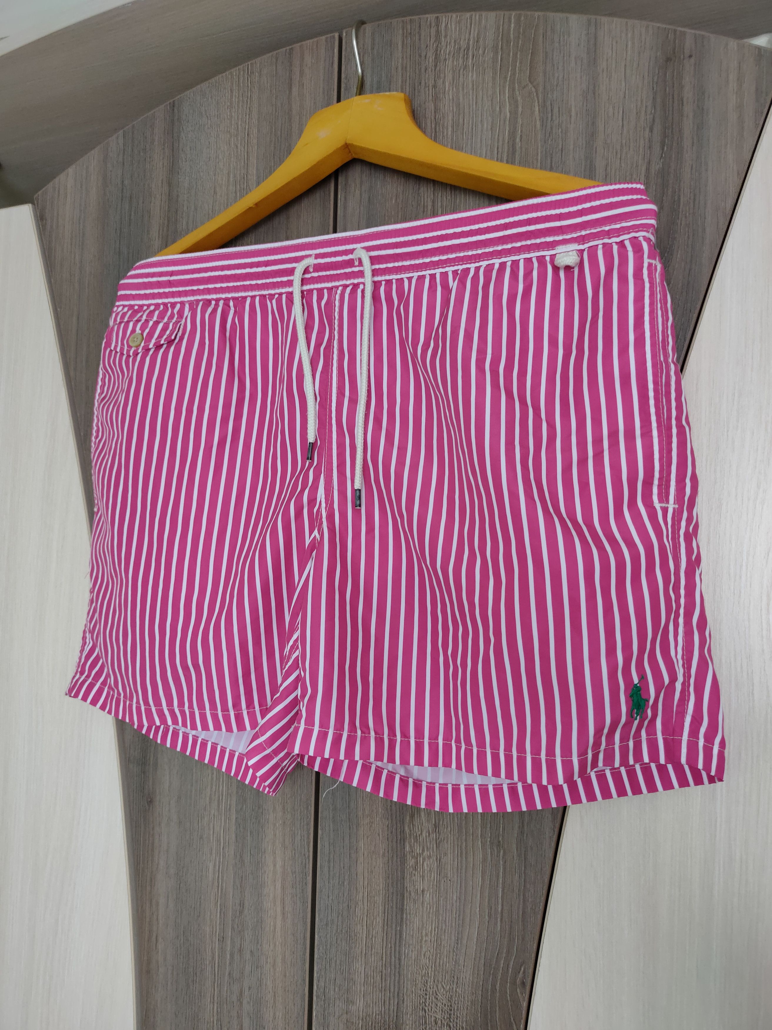 Polo Ralph Lauren Vintage Y2K Polo Ralph Lauren Striped Swim Shorts L Size US 36 / EU 52 - 10 Thumbnail