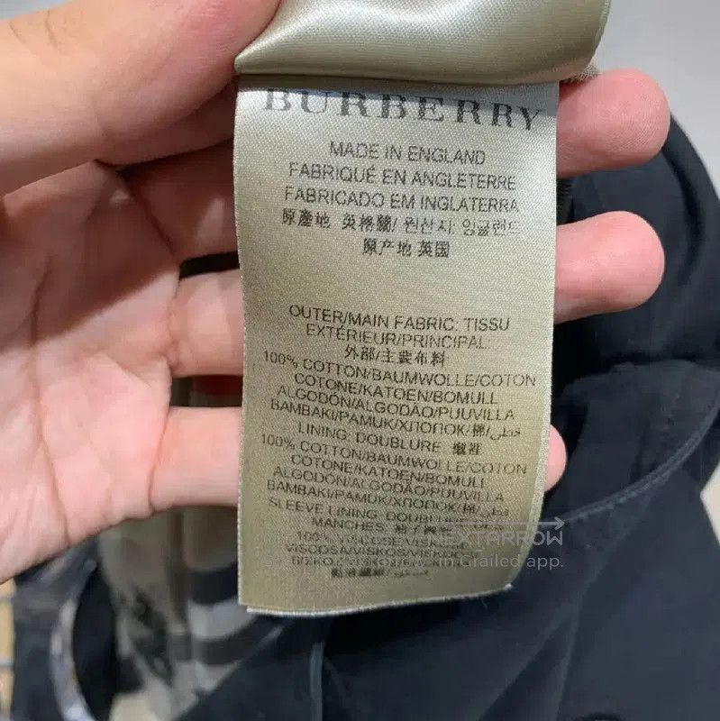 Burberry Burberry Black Cotton Women's Trench Coat. Size XL / US 12-14 / IT 48-50 - 3 Thumbnail