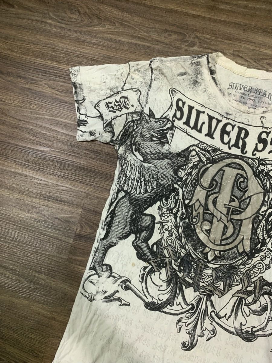Japanese Brand Y2K Silver Star Affliction Style Tee Size US L / EU 52-54 / 3 - 2 Thumbnail