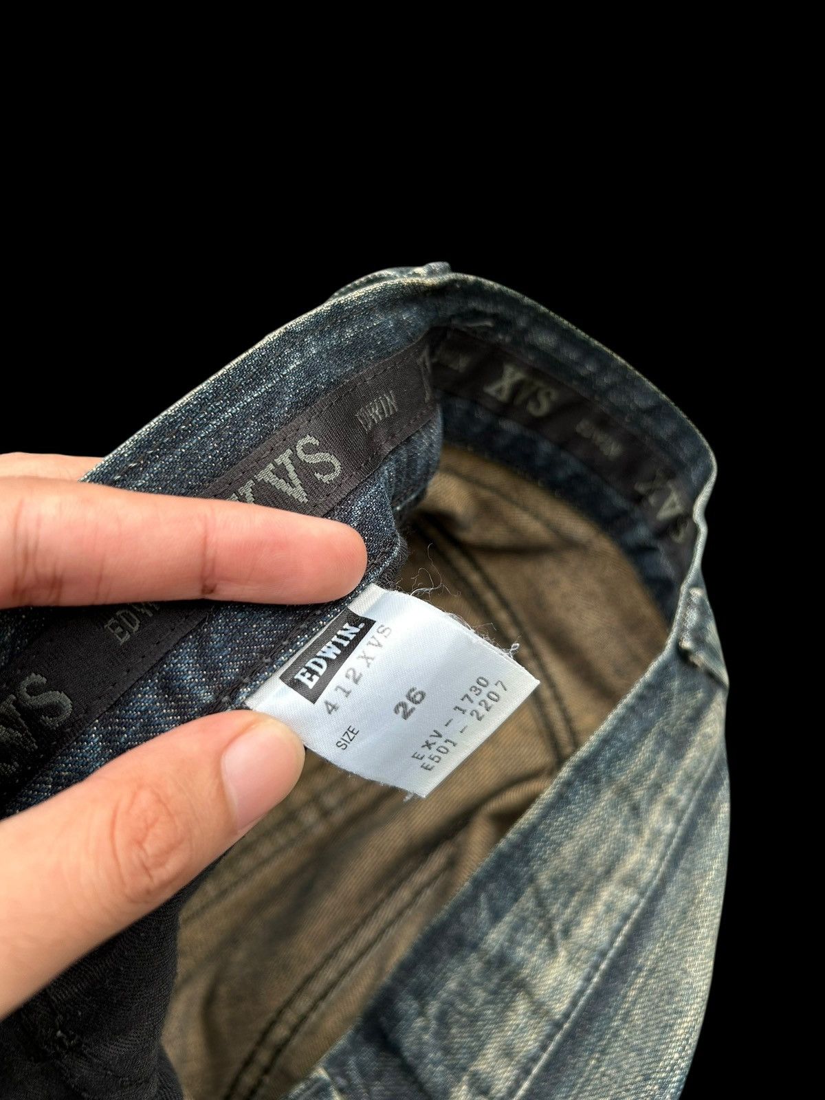 Edwin × Kapital × Vintage 🎌☠️ EDWIN XVS PUNK DISTRESSED JAPANESE DENIM JEANS ☠️🎌 Size US 28 / EU 44 - 8 Thumbnail