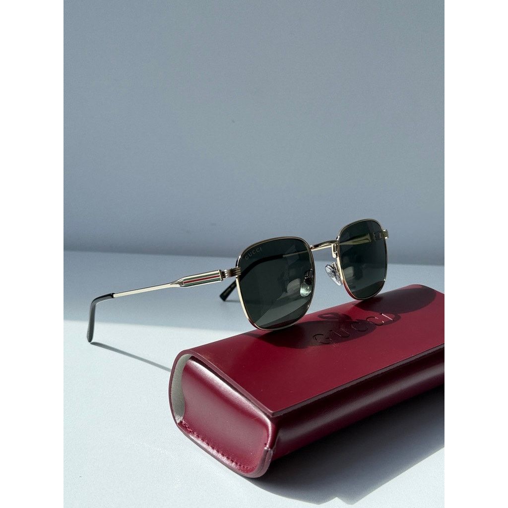 Gucci NEW Gucci GG1876S Gold Round Sunglasses $545 Size ONE SIZE - 4 Thumbnail