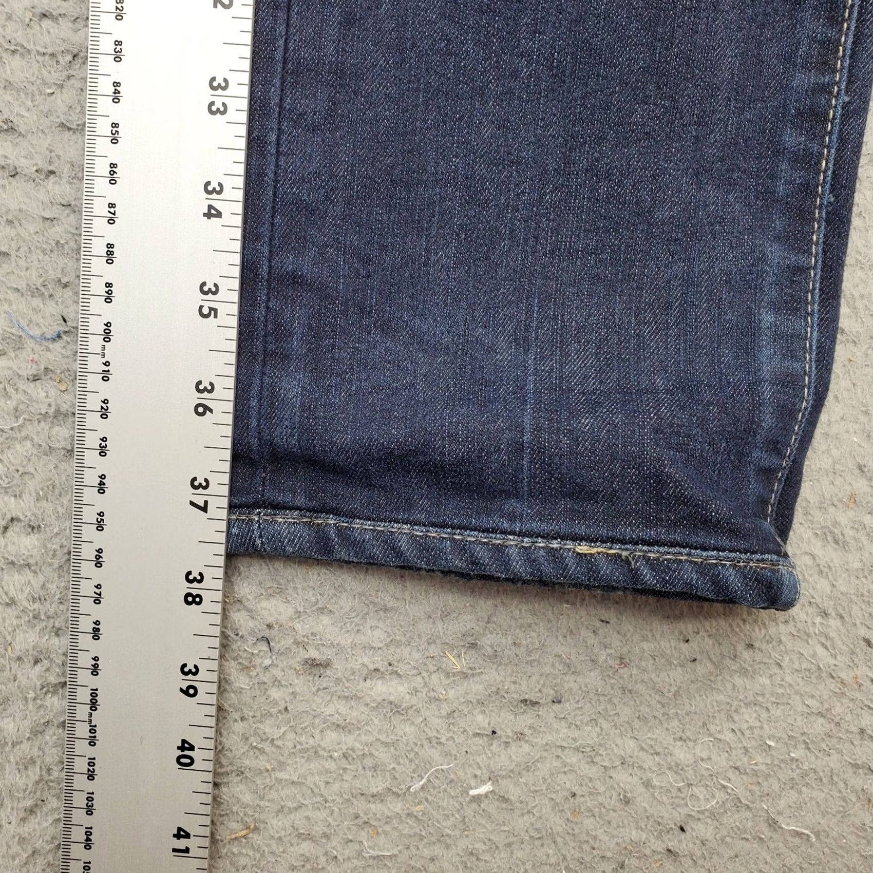 Paige Paige Bootcut Jeans Women's 26 Navy Premium Denim 2-Button Fly Cotton Size 26" / US 2 / IT 38 - 3 Thumbnail