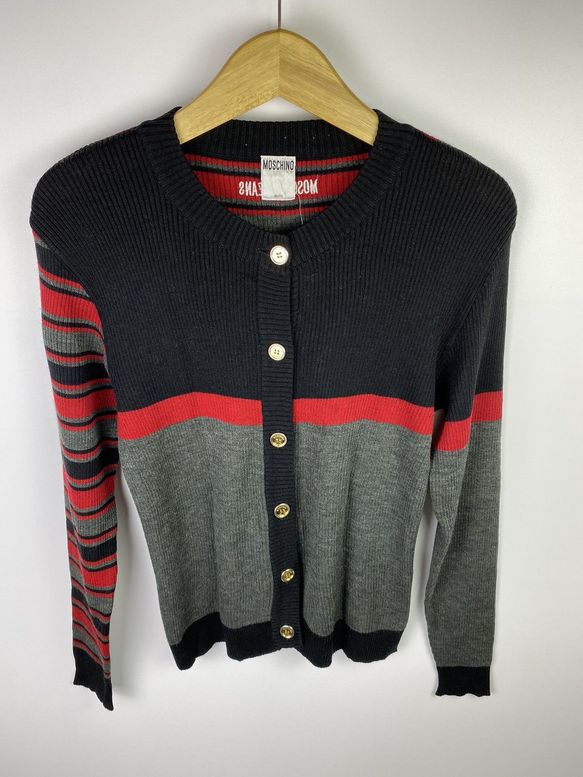Designer × Moschino moschino stripes cardigan Size US S / EU 44-46 / 1 - 3 Thumbnail