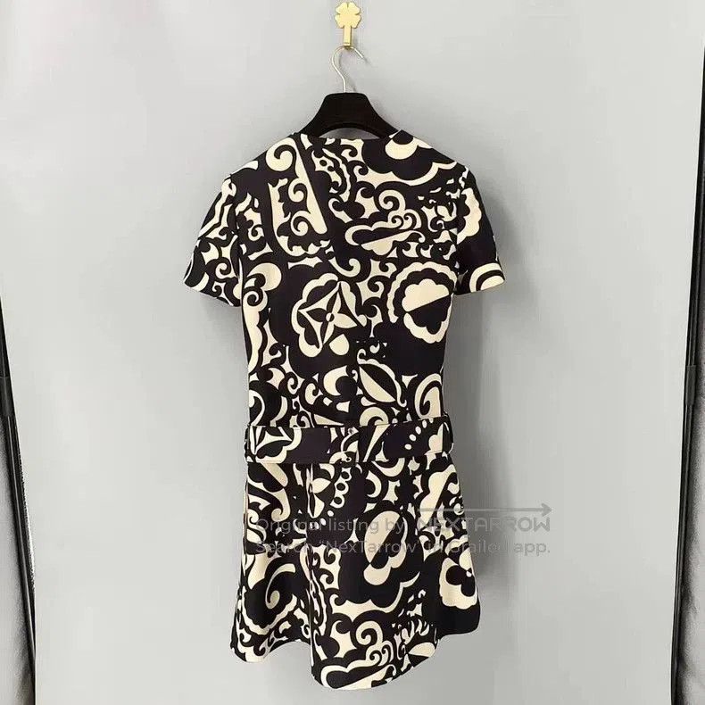 Louis Vuitton Floral Logo Dress.